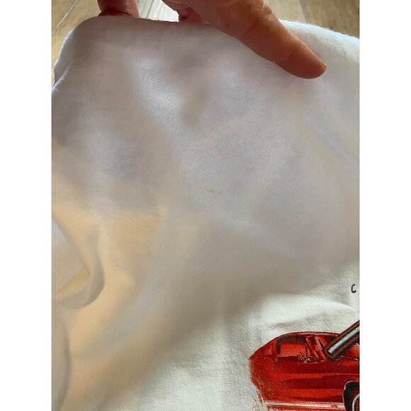 Ford Mustang Classic Muscle Car Graphic Tshirt Unisex 2XL / XXL White Red GT 350 - Picture 2 of 8